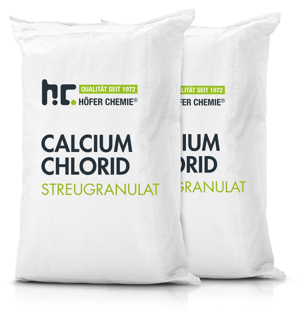2x 25 kg Calciumchlorid Streugranulat & Entfeuchtergranulat Produktbild 