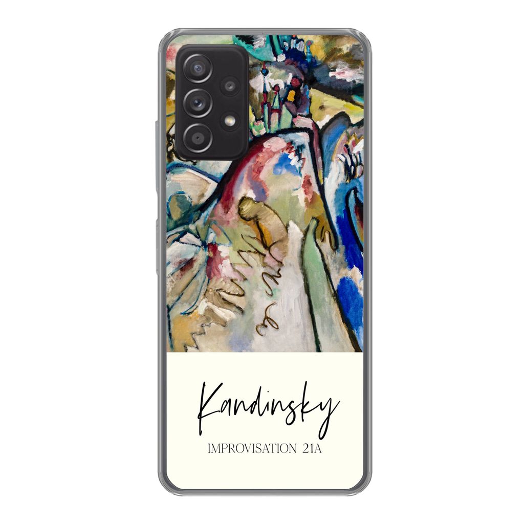 MuchoWow Handyhülle Schutzhülle Hülle für Samsung galaxy a73 Improvisation 21A - Kandinsky - Alte Meister Silikon Softcase Handy Hülle - Han...