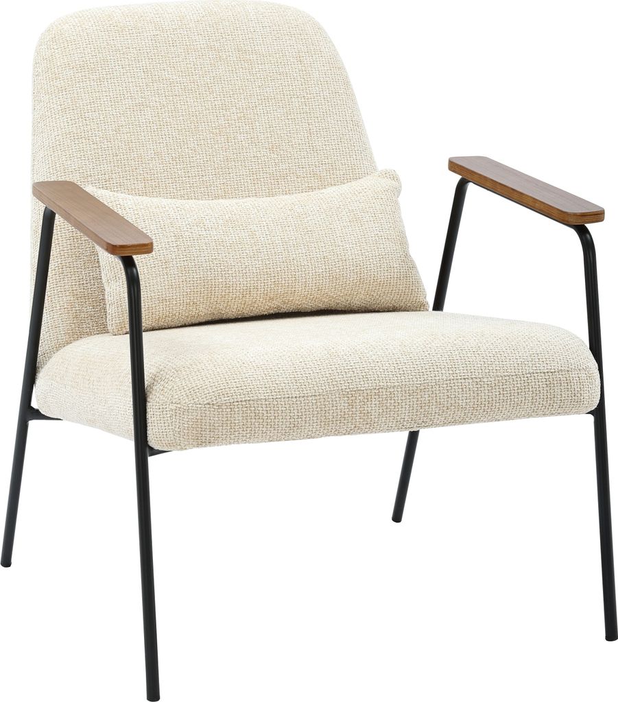 SIGNATURE - Sessel aus leinenfarbenem Stoff H79 cm - ALFRED