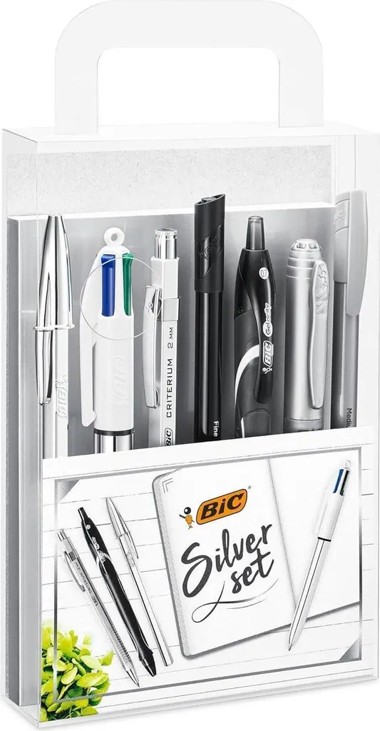 Coffret Écriture BIC avec Carnet A5 Marqueur et Stylos Assortis Noir