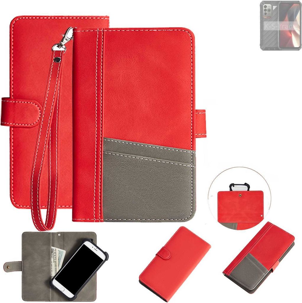 K-S-Trade Handy Schutzhülle für Ulefone Power Armor 18 Ultra Hülle Portemonnee Brieftasche Klapphülle Kartenfächer Flip Wallet Case Etui