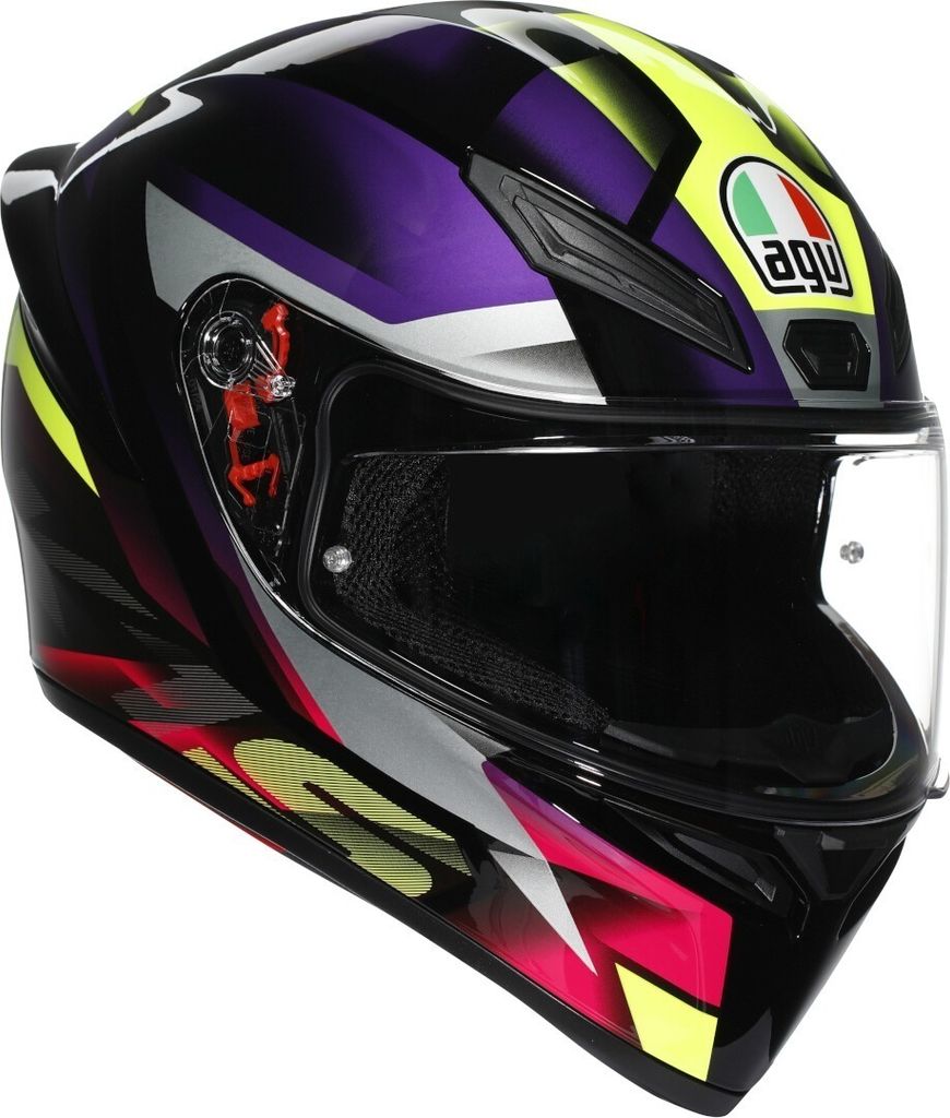 AGV K1 S Fastlap Helm, schwarz/lila, XL (61/62)