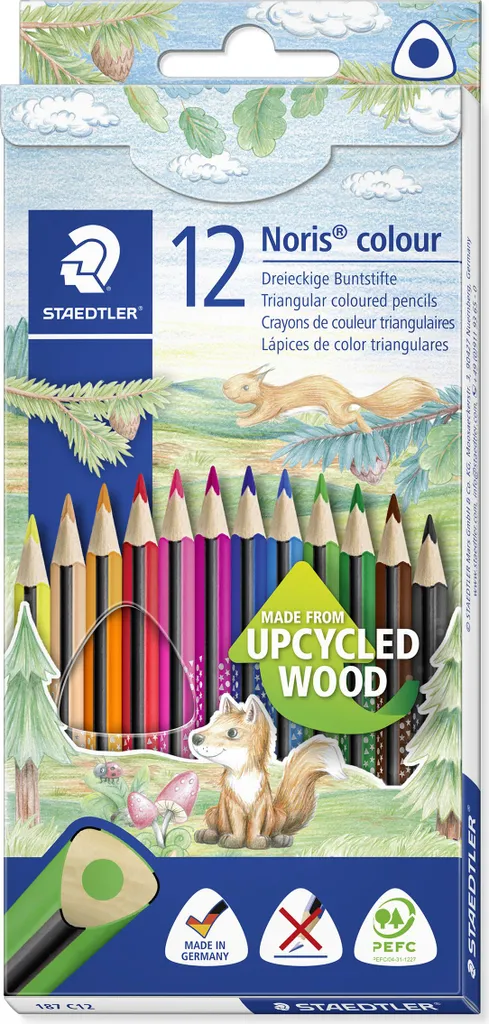 Crayons de couleur Noris 187 C12 Staedtler - Lot de 10 étuis 12 couleurs