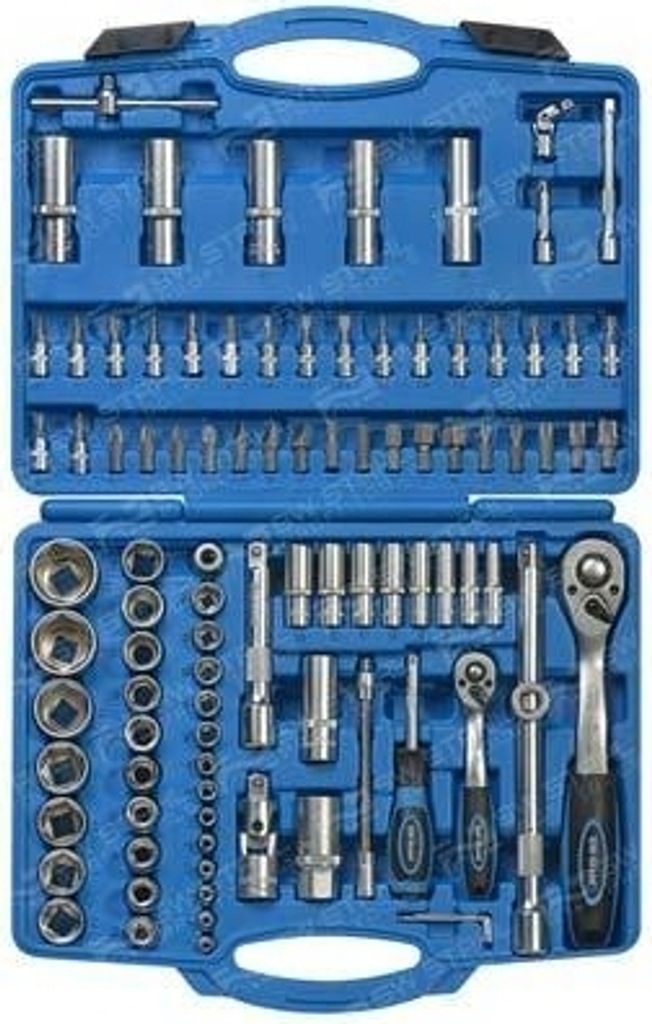 Steckschlüsselsatz Koffer Set Sortiment 96-teilig SW-Stahl 07694L