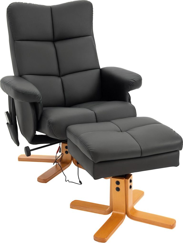 HOMCOM Relaxsessel mit Liegefunktion Massagesessel mit Produktbild 