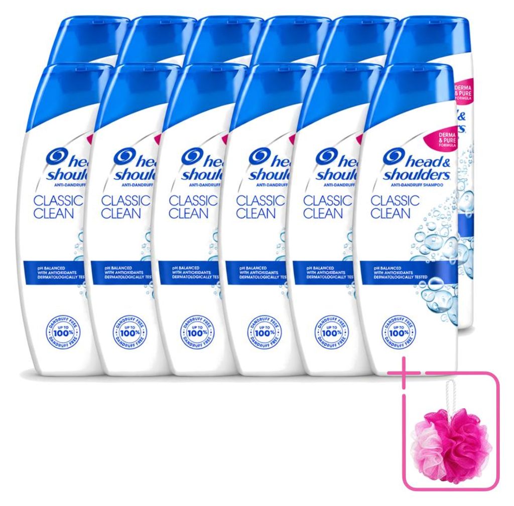 12 x Head & Shoulders Shampoo Classic Clean 200 ml - Produktbild 