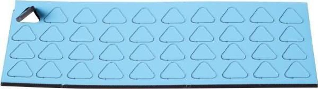 Magnetische Symbole Dreieck 9x9mm VE=40 Stück hellblau