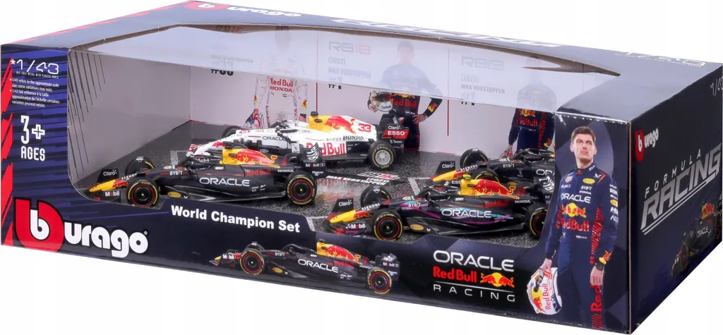 Maquettes F1 Red Bull Racing Bburago 78515 à monter soi-même 1:43 4pcs