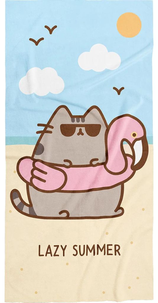Asciugamano per bambini Pusheen Kitty Meowing Holiday Immagine del prodotto 