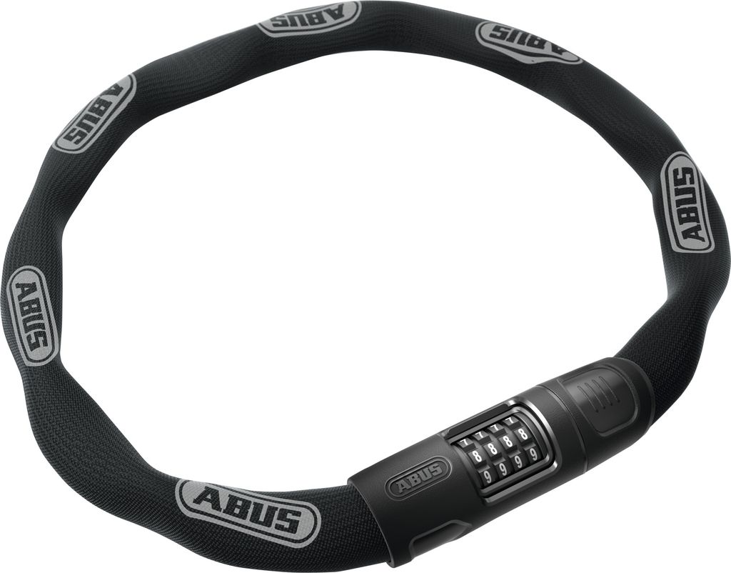ABUS Kettenschloss 8808C - stabiles Zahlenschloss aus speziell gehärtetem Stahl - gut lesbare Zahlen mit Verdeck - ABUS-Sicherheitslevel 9 - 85 cm...