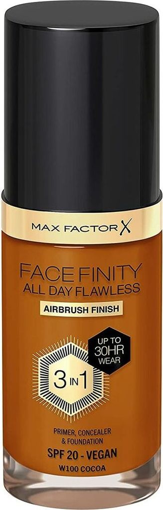 Max factor FACEFINITY ALL DAY FLAWLESS 3 IN 1 foundation #100-cocoa 30 ml