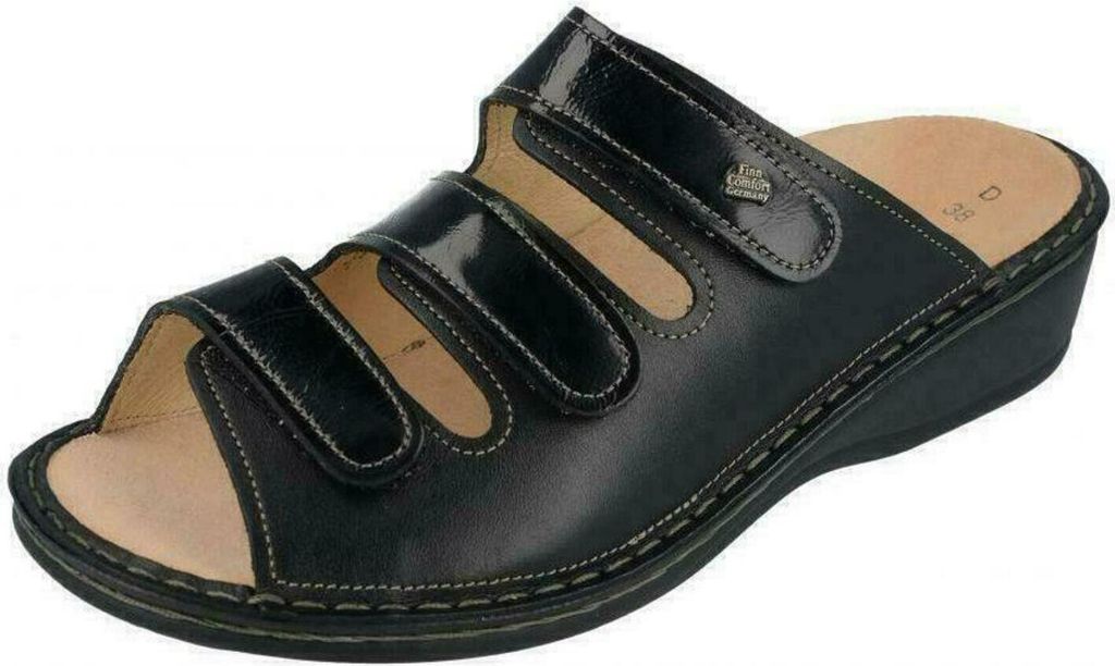 Comodo mulo Finn Comfort Pisa, Donna, Nero, Pelle, NUOVO - Immagine del prodotto 