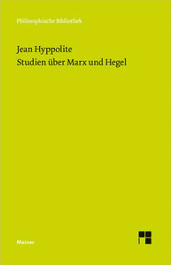 Livre Studien über Marx und Hegel pour recherche en philosophie