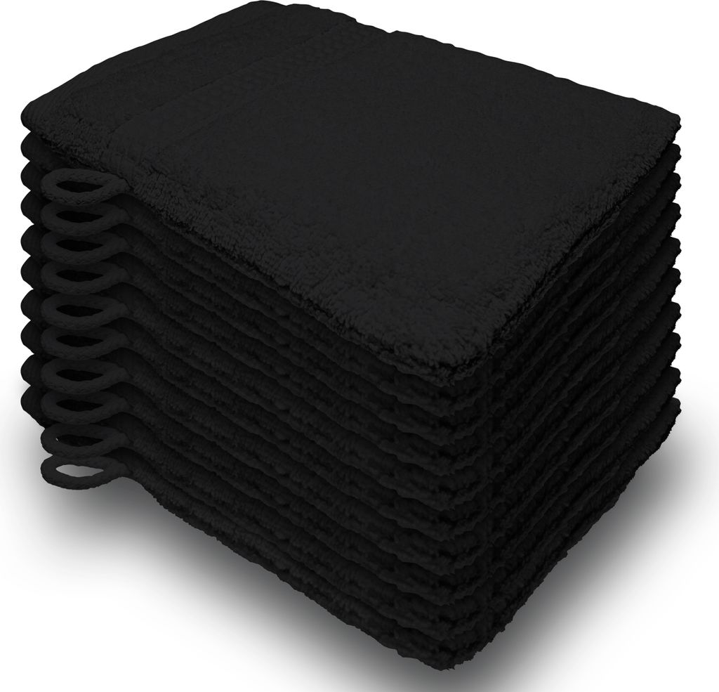 10er Set Waschhandschuhe Waschhandschuh Waschlappen 16x21 Produktbild 3