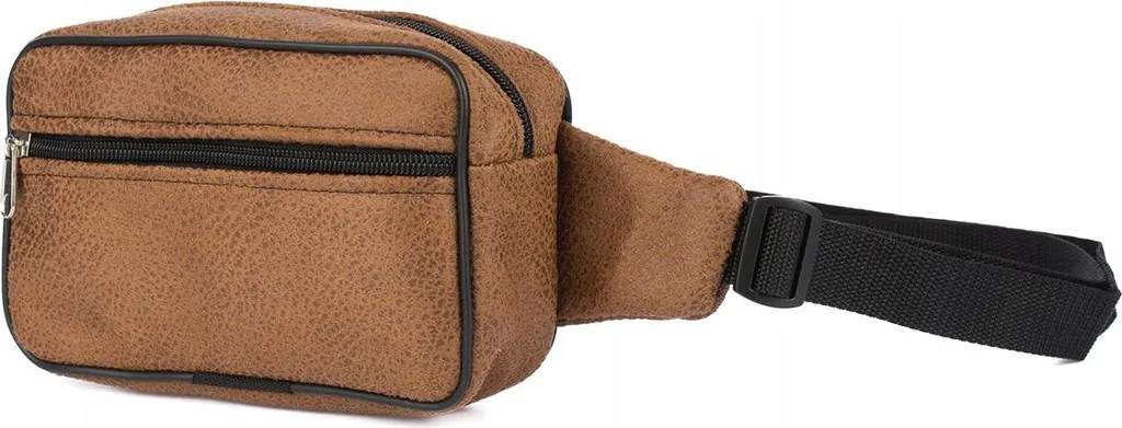 Borsa Uomo Cintura Ecopelle Nabuk Regolabile Stile Viaggio