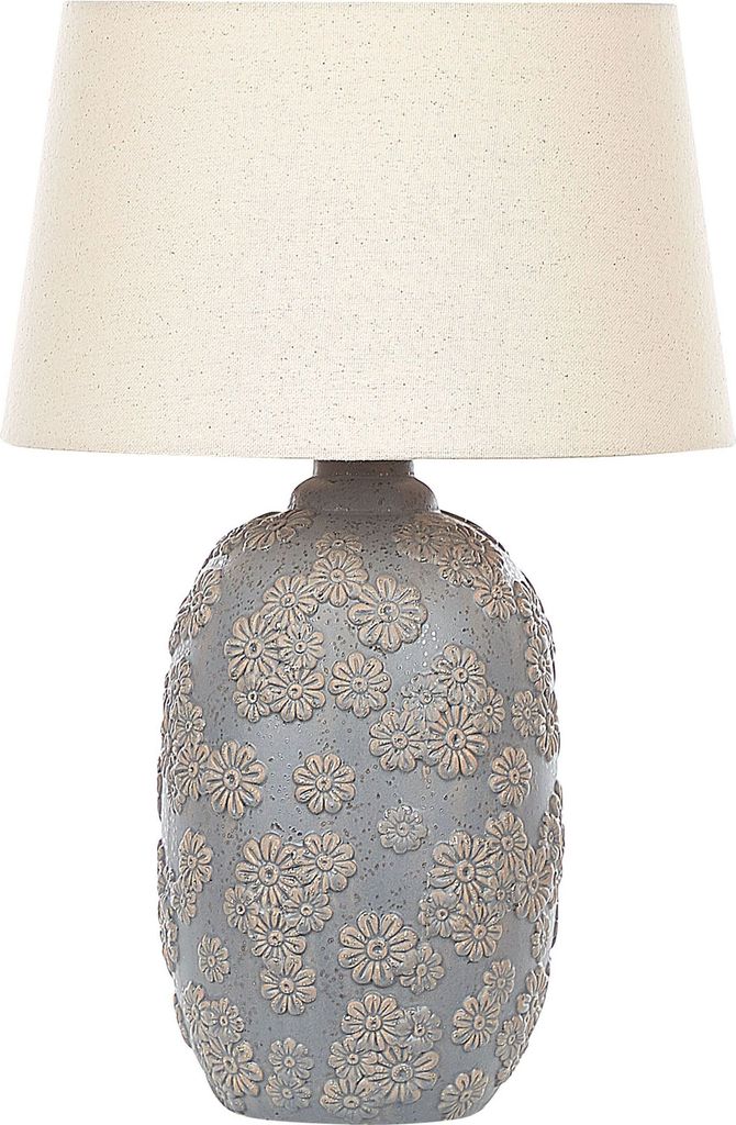 BELIANI Lampa stołowa złota ceramiczna 46 cm z abażurem w Zdjęcie produktu 