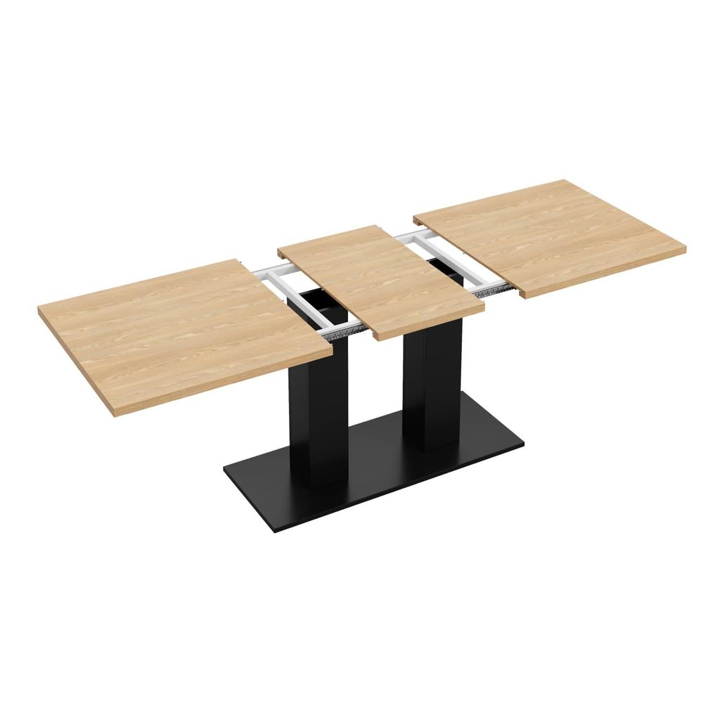 Ausziehbarer Esstisch, 140/180*70 cm, geeignet für 6-8 Personen, rechteckige Form, verdickte Tischplatte, einfachen Stil,Tisch für Esszimmer, Küche