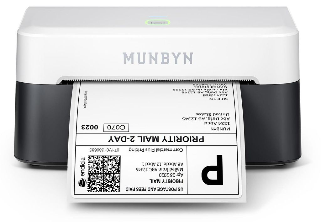 MUNBYN Bluetooth tlačiareň štítkov 4x6, termotlačiareň Obrázok produktu 