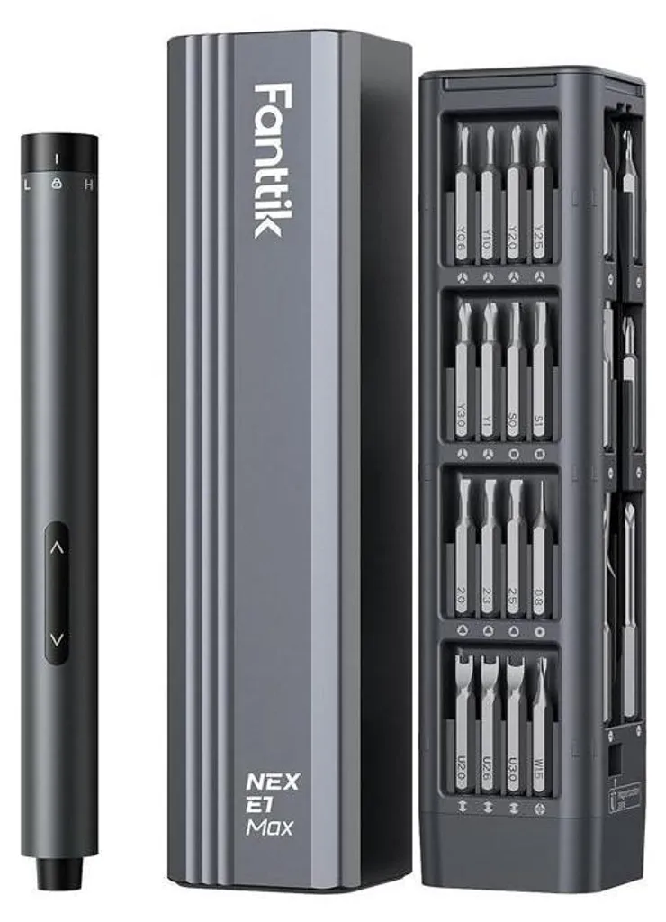 Fanttik E1 Max Tournevis Électrique de Précision 3,7V Argenté avec Kit