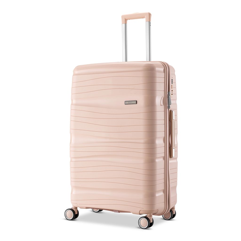 SKYCASES Travel One – Mittelgroßer-Koffer 68 L - Hartschalenkoffer aus Polypropylen – mit 4 Rollen & Kombinationsschloss – 41 x 24 x 69 cm -...