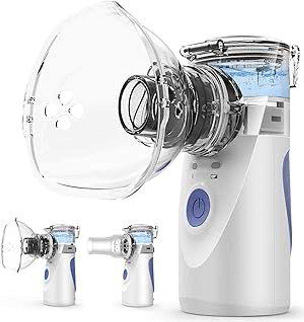 Inhalationsgerät, IMDK Tragbares Inhalationsgerät CE-Medizin - Ultra Leise, erstellbarer Sprühnebel (1-5μm), ?3,5μm Partikelgröße, Netz- & A...