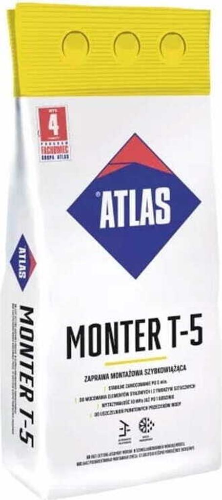 Atlas Monter T-5 Schnellmontagemörtel 5 kg
