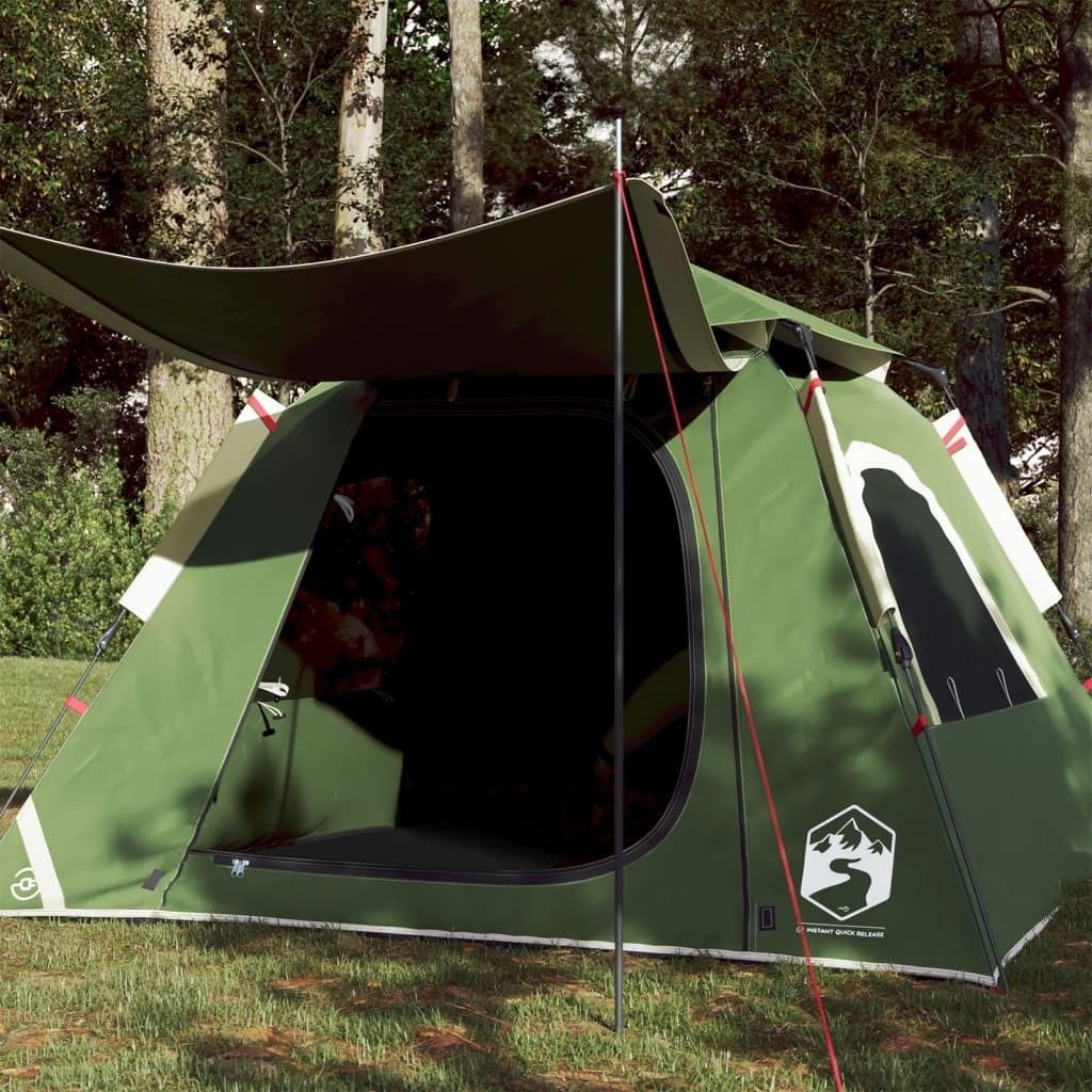 Möbel Kuppel-Campingzelt 4 Personen Grün Quick Release - Campingzelte 4004143