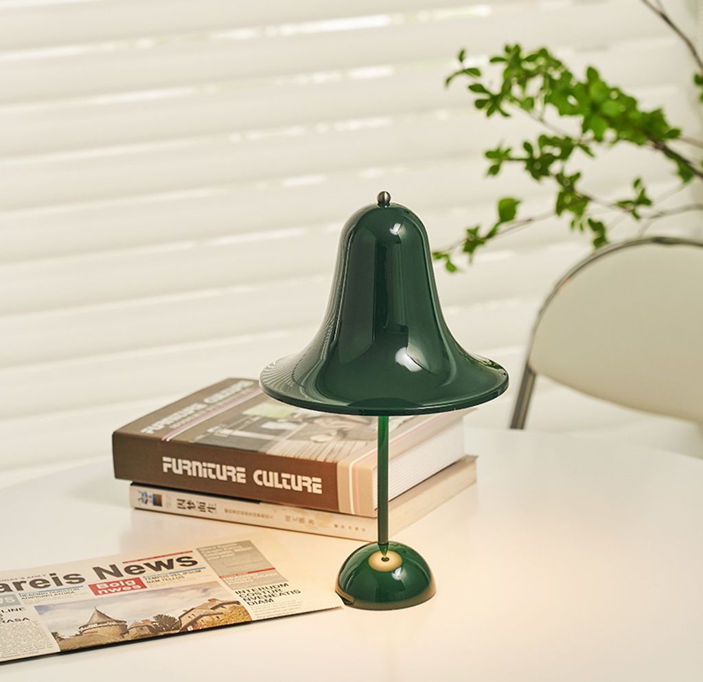 Kabellos Nachttischlampen, LED Tischlampe, Touch Dimmbare Glockenförmige Tischleuchte, 3 Lichtfarben Tischlampe, Schreibtischlampe,Dekotischlampe,...