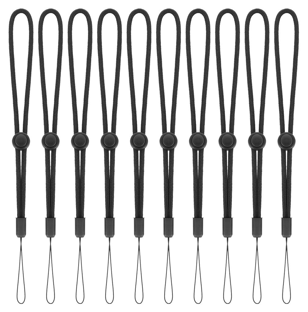Armbänder mit Kordel, 10 verstellbare Nylon-Armbänder, weiche Armbänder für Handy, Kamera, Schlüssel, USB-Stick, Geldbörse, Ausweis, MP3-Play...