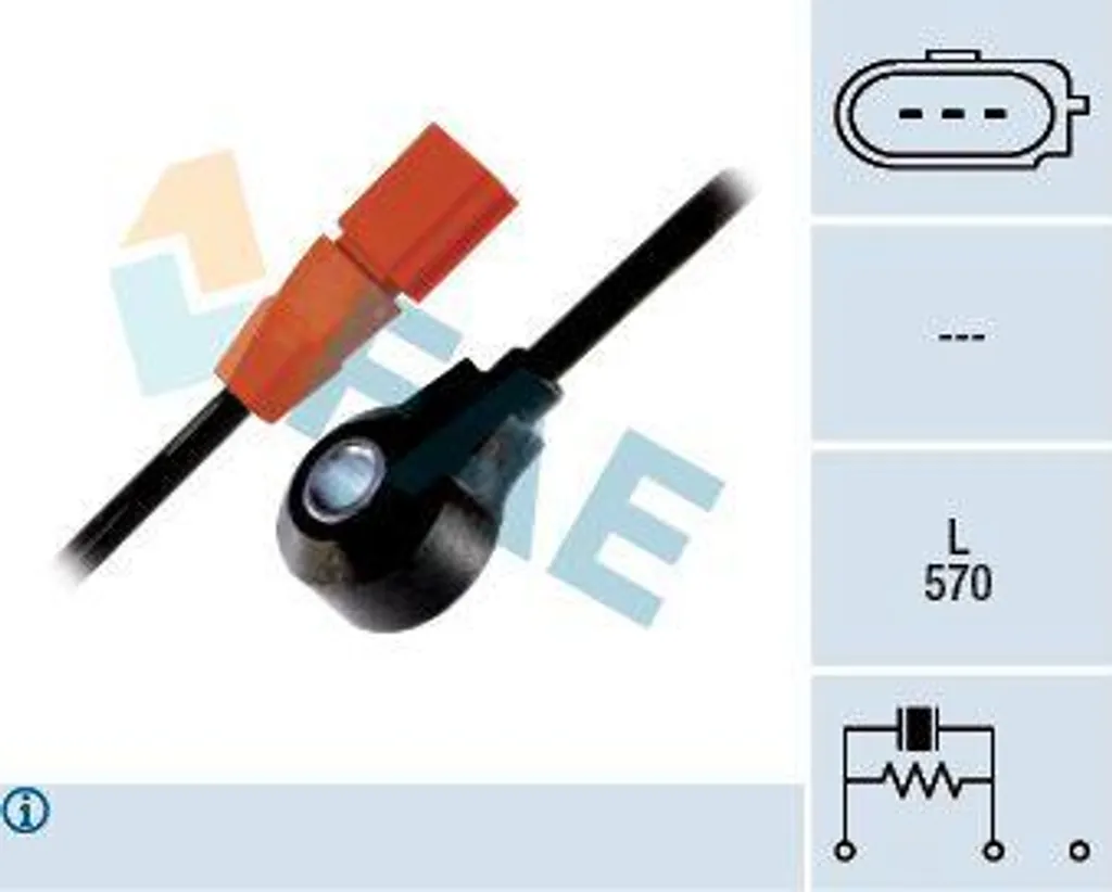 Capteur de détonation moteur FAE 60149 pour Volkswagen Passat B5