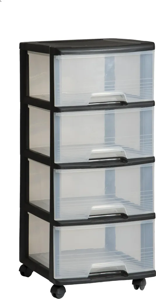 Rangement mobile Curver 4 tiroirs 20 L idéal pour organiser votre atelier