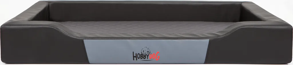 Lit Chien XXL contre Sols Froids - Panier Deluxe 120x80cm Confort Noir