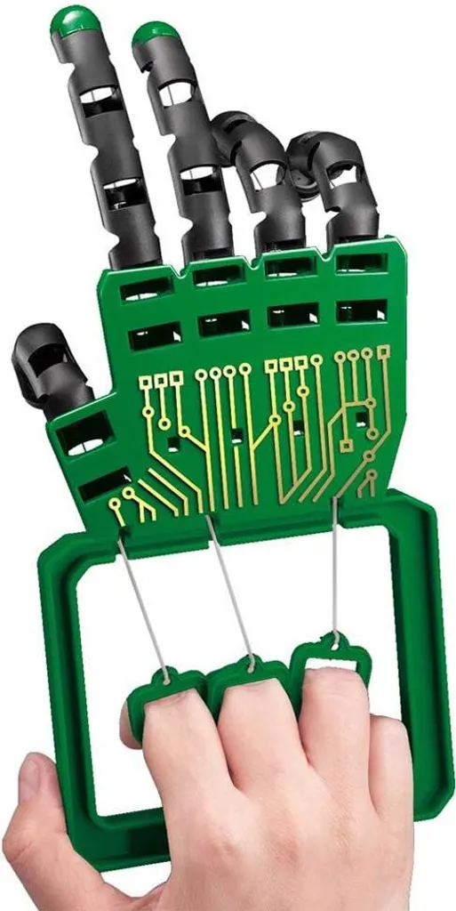 Main de Robot Articulée Noire Kit Construction Technique 4M Kidzlabs DIY