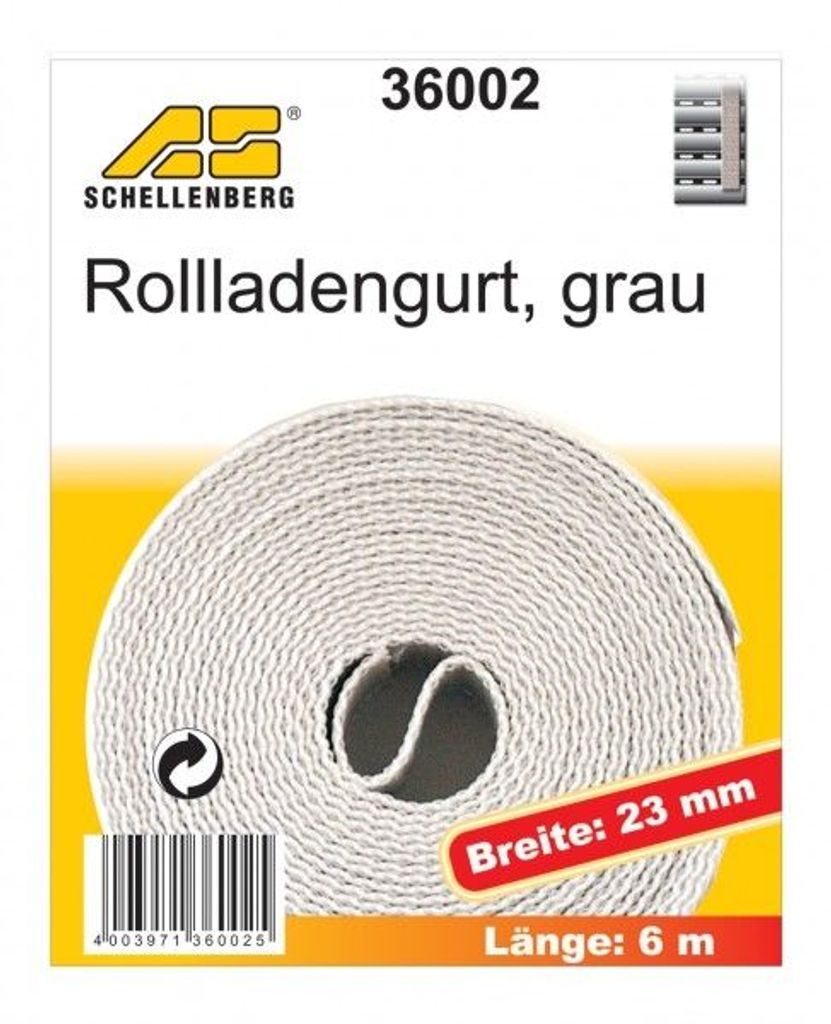 Schellenberg Rollladengurt grau Breite 23 mm - Länge 6 m Produktbild 