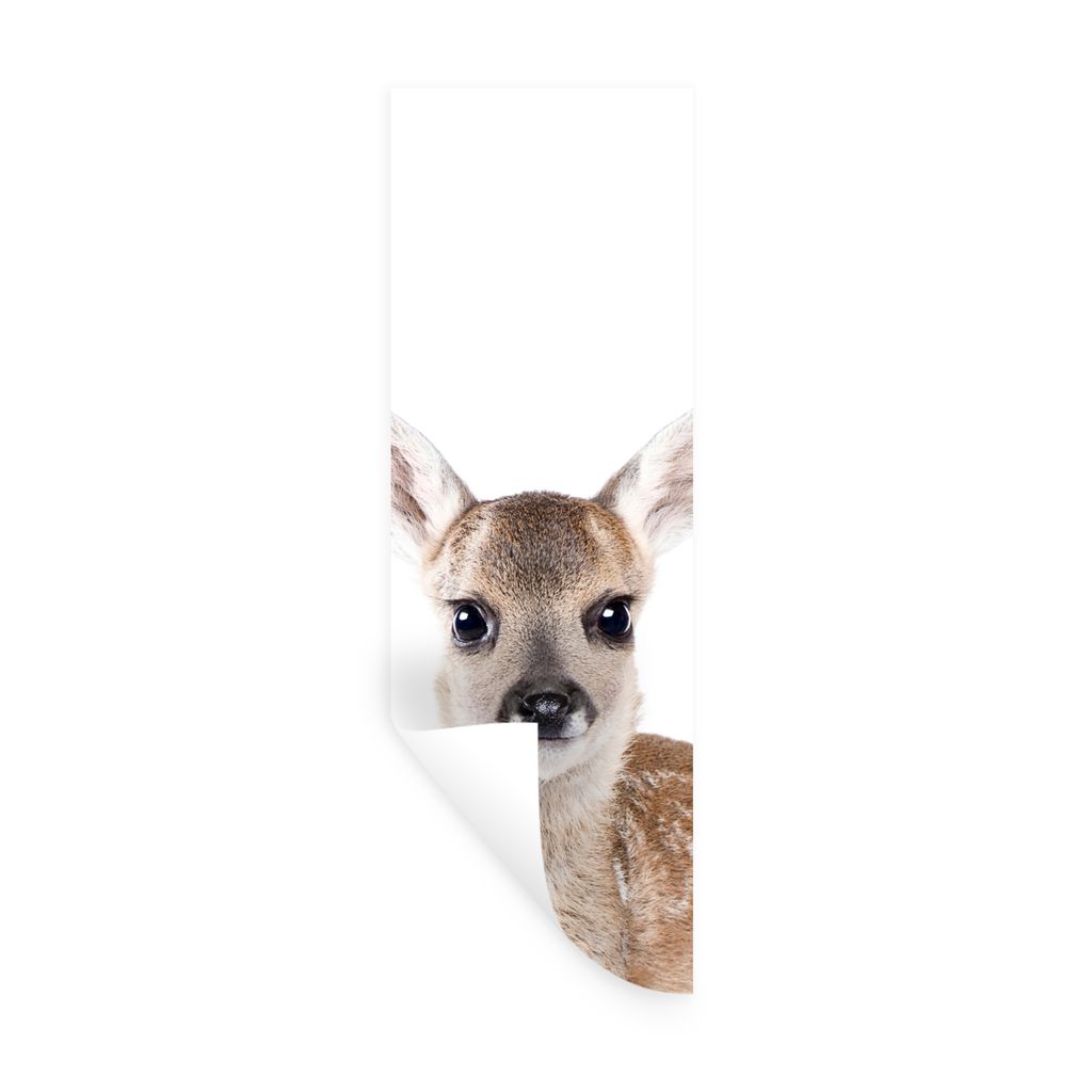 MuchoWow Wandtattoo Wandsticker Wandaufkleber Hirsche - Tiere - Braun - Natur 50x150 cm Selbstklebend und Repositionierbar - Aufkleber