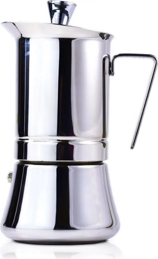 Cafetière moka Pratika 4 tasses avec poignée ergonomique et valve sécurité