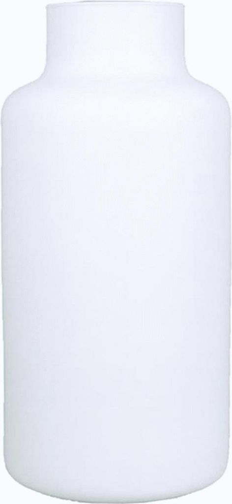 INNA-Glas Blumenvase Siara aus Glas, weiß-matt, 30 cm, Ø 15 cm - Tisch Vase