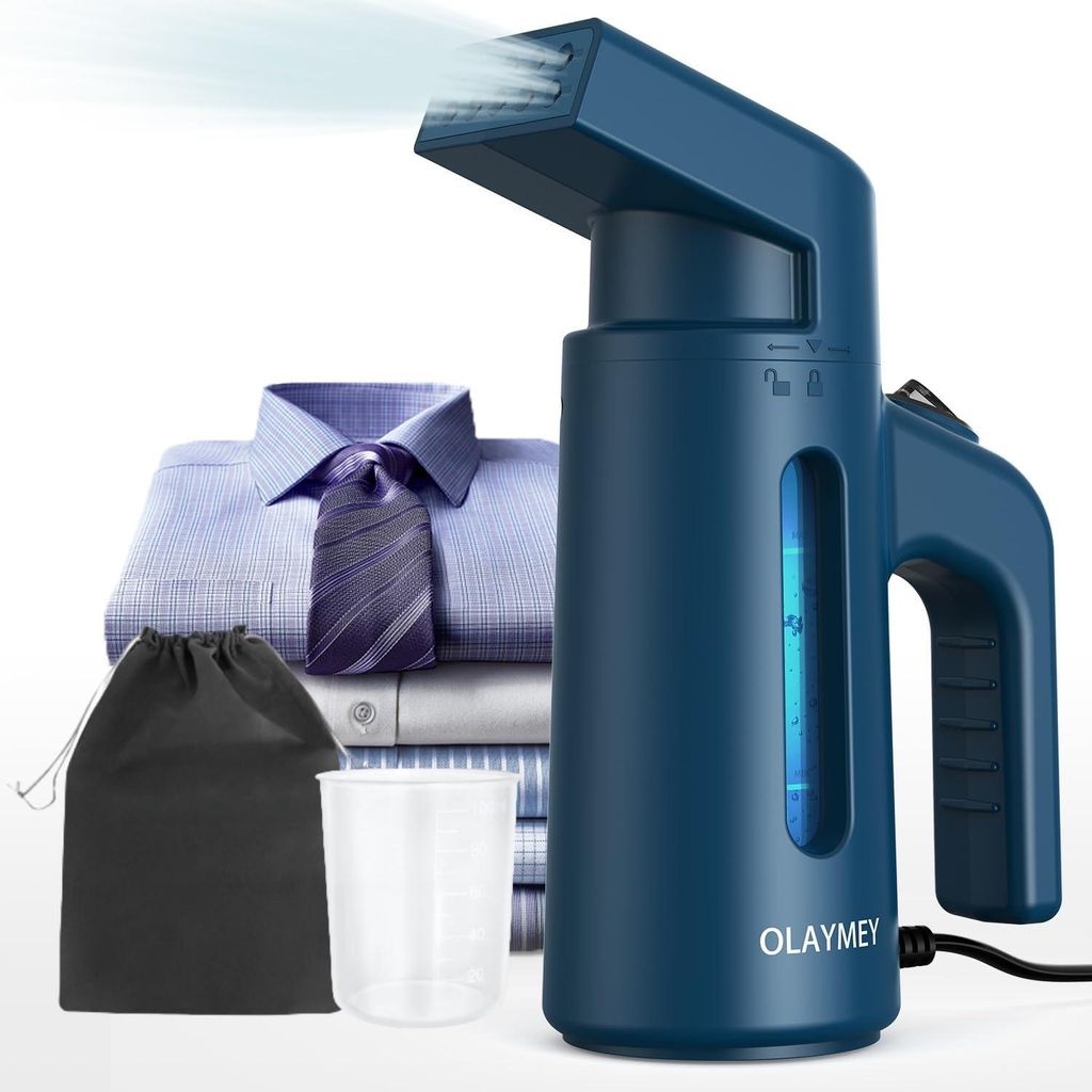 Reise Dampfglätter 700W, tragbarer Vertikal-Steamer mit 180ml Tank, 40s Schnellaufheizen, Hand-Dampfbügeleisen für Zuhause & Reisen, leicht & ko...