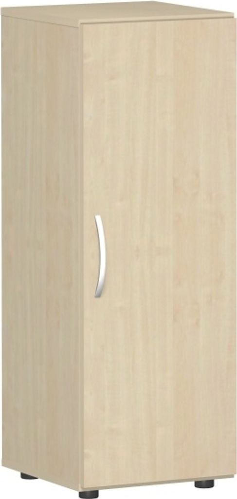 Geramöbel Flügeltürenschrank mit Standfüßen, Griff links oder rechts, inkl. Türdämpfer, nicht abschließbar, 400x420x1104, Ahorn/Ahorn, S-34...