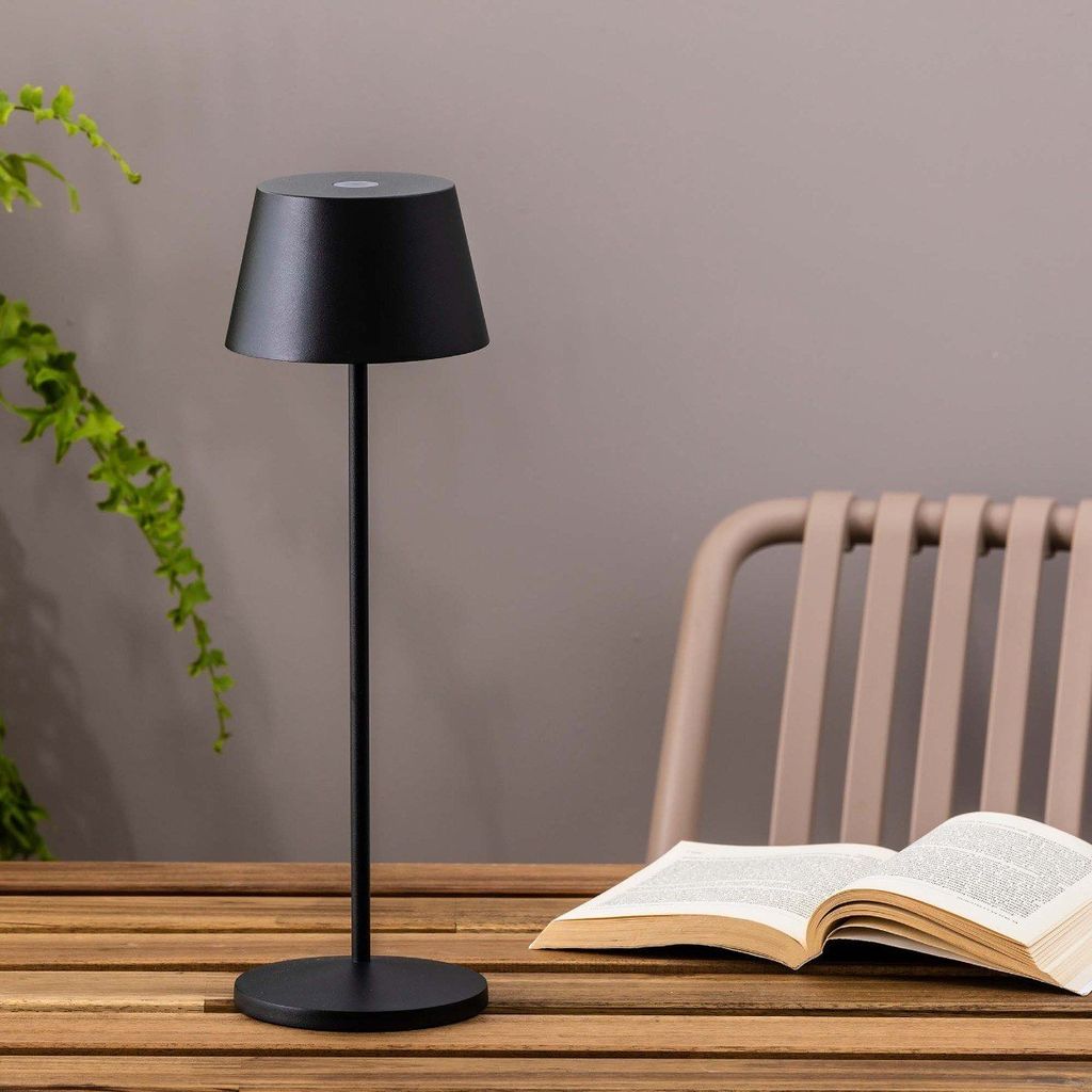 SAVINA Tragbare Lampe schwarz