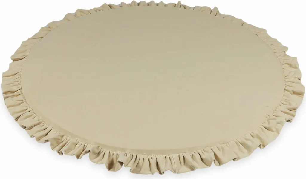 Tappeto Rotondo Bambini 100cm Beige Lavabile | Offerta Speciale