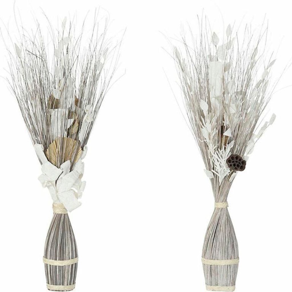 Strauss DKD Home Decor Blomster Kokosnuss Faser (2 pcs) (40 x 40 x 100 cm)