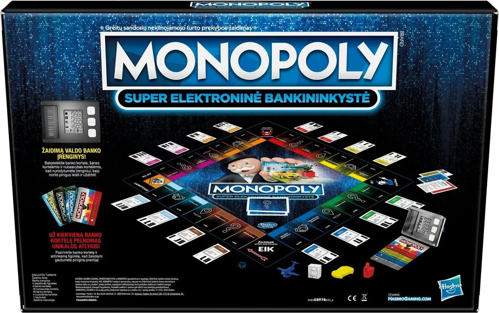 Fini les Billets avec Monopoly Super Electronic Banking Version Lituanienne - 3