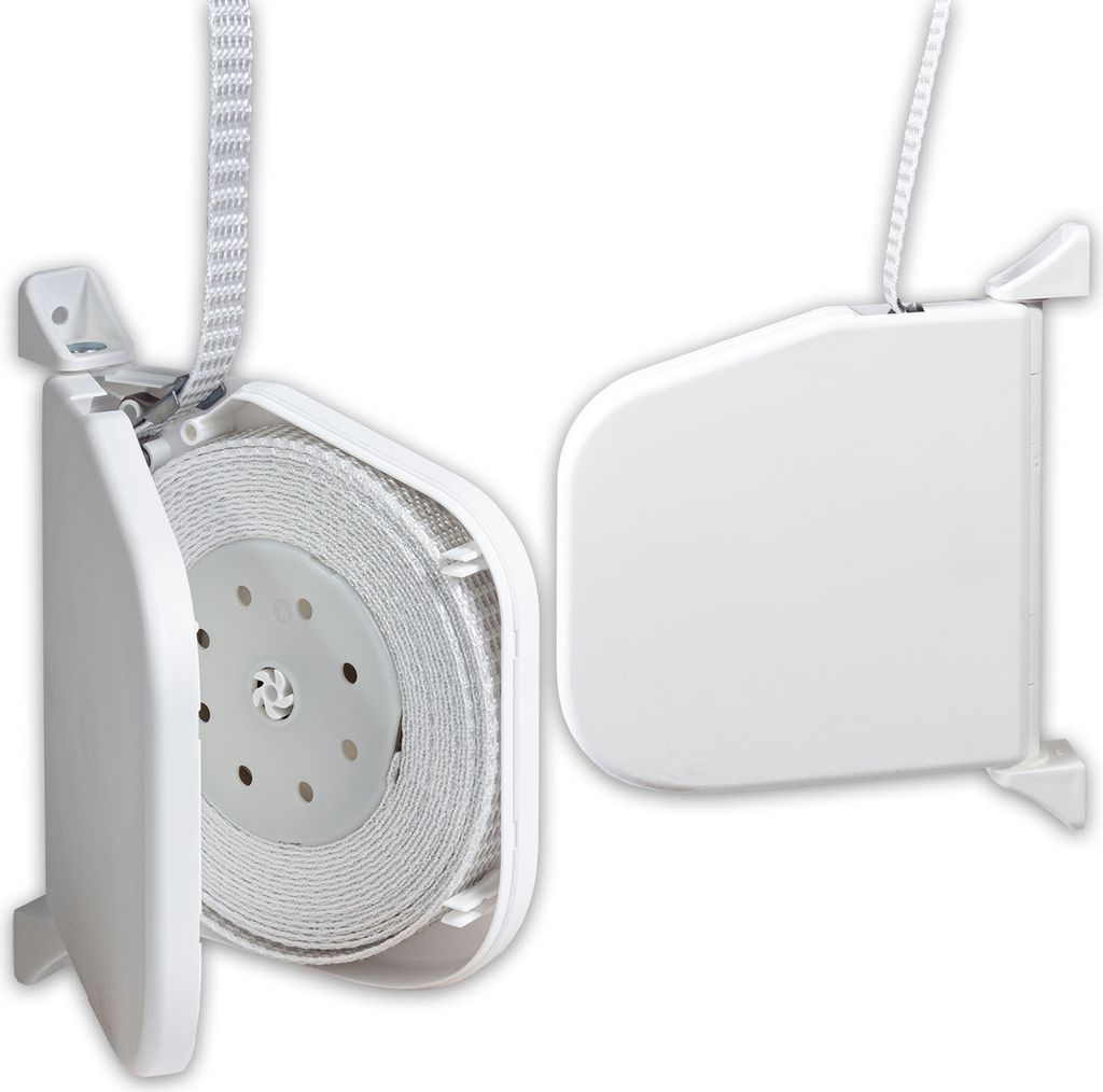 1 x INOVATEC Rollladen Gurtwickler weiß aufklappbar Mini Produktbild 