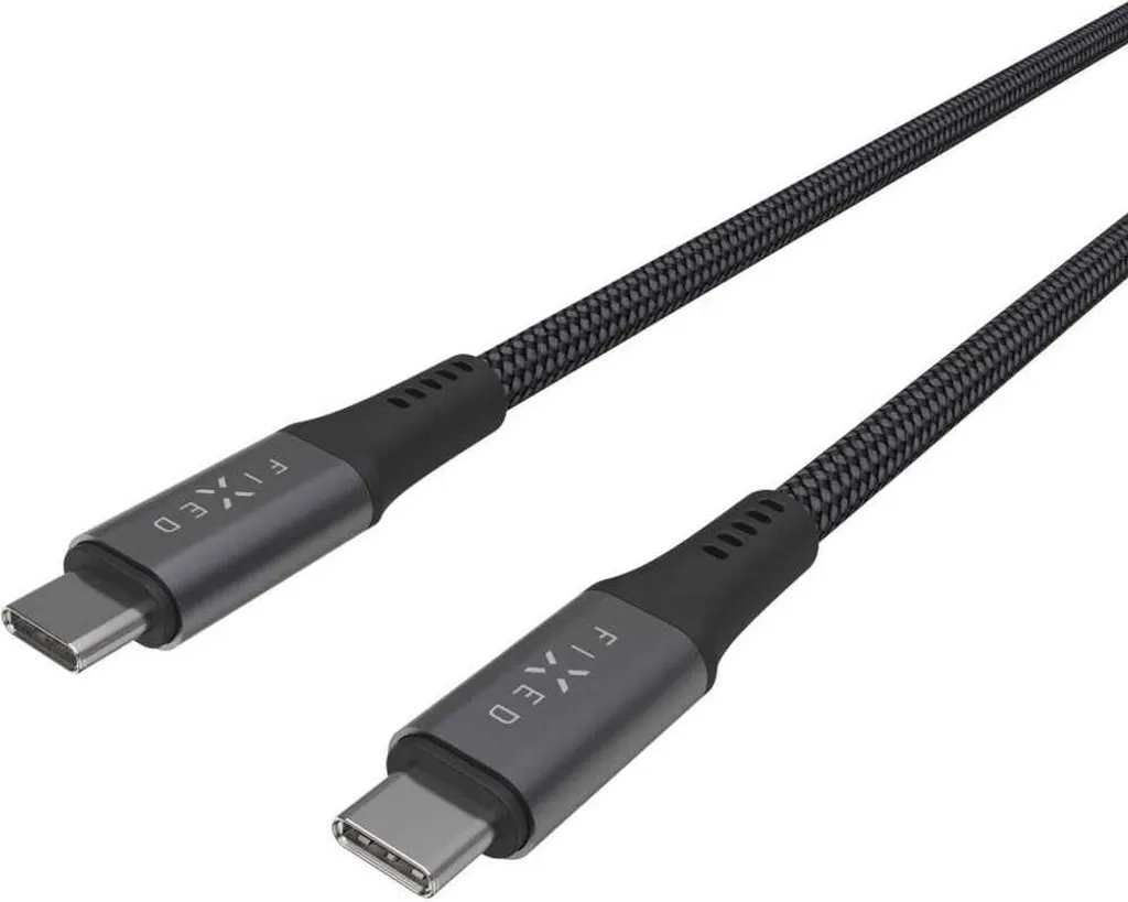 Câble USB-C vers USB-C 240W 2m Fixed Media Cable Nylon Robuste Noir - 3