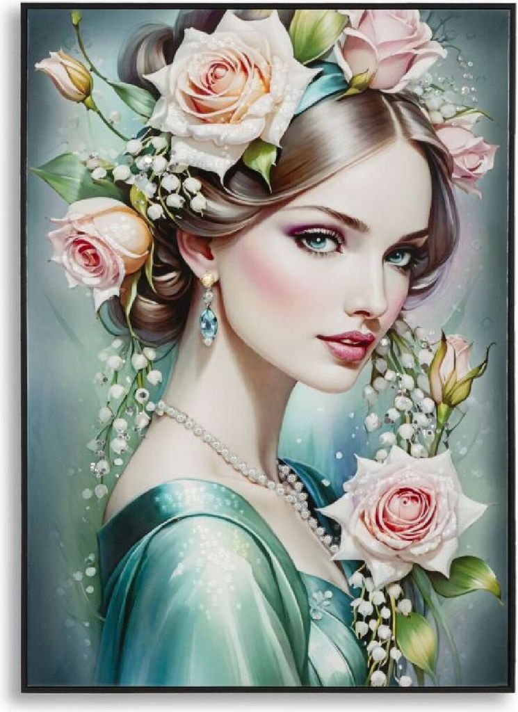 Mauro Ferretti Wandbild Fantasie mit Rahmen 72x4x102 cm