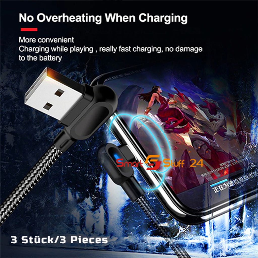 Micro USB Kabel Für 90 Grad Handy USB Kabel, Schnelles Auflan