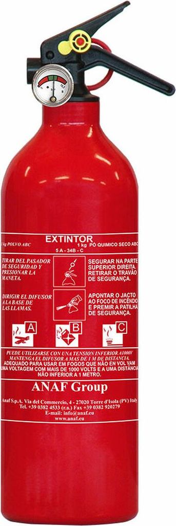 Pulverlöscher 1kg ABC-Feuerlöscher Anaf-Gruppe