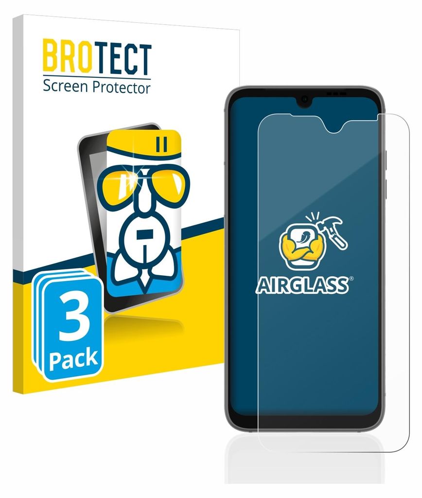 A product package for a screen protector, with a smartphone display shown.
