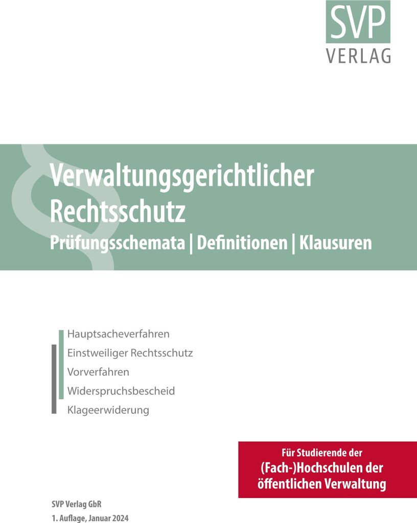 Verwaltungsgerichtlicher Rechtsschutz